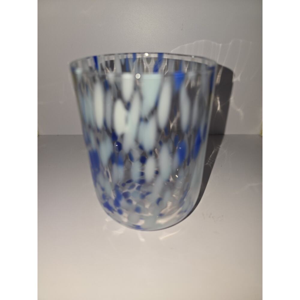 Madison Home 12.9 fl oz Tortoise Double Old Fashioned Glass Blue Blown Glass - Picture 4 of 6